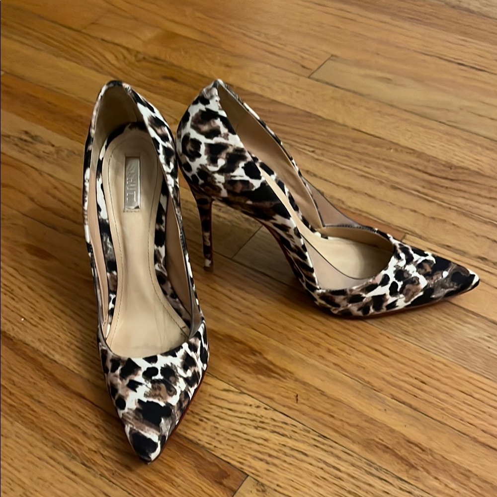 SCHUTZ Leopard Print Stiletto Heels